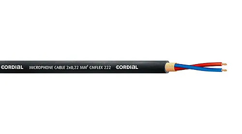Cordial CMK 222 Flex Black Кабель микрофонный профессиональный.