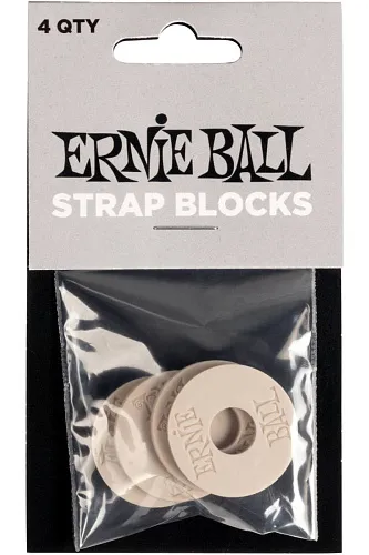 Ernie Ball 5625 Резиновые фиксаторы ремня (стреплоки) 4 шт.