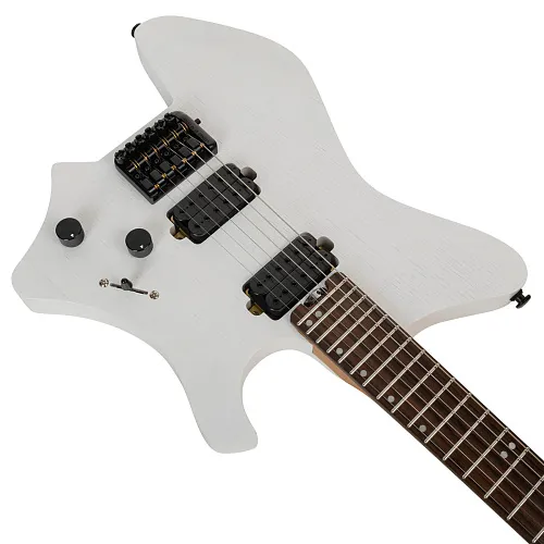 EART GW2 Stealth Arctic White Электрогитара безголовая (headless).