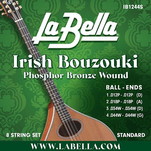 La Bella IB1244S (12-44) Комплект струн для ирландского бузуки.