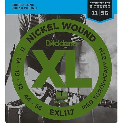 D'Addario EXL117 (11-56) Комплект струн для электрогитары.